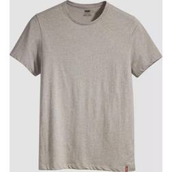 Levi's Slim 2-pack Crewneck Tee Uomo - White/Med Heather Grey