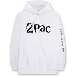 Tupac Hoodie I See No Changes - Weiß