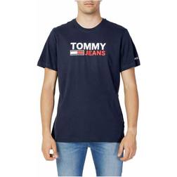 Tommy Hilfiger Camiseta Jeans Regular Logo Manga Corta Gris - Grey