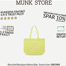 Mads Nørgaard Shopper Athene Sunny Lime OneSize Taske