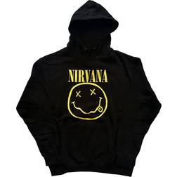 Nirvana Nirvana Happy Face Hoodie - Zwart