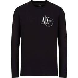 Armani Exchange Tee With Tone-on-tone Logo - Nero