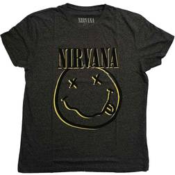 Nirvana T-Shirt Inverse Happy Face - Green