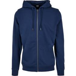 Urban Classics Basic Terry Zip Hoody - Bleu