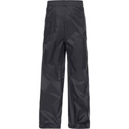 Trespass Qikpac Wasserdichte Packaway-Hose - Schwarz/Blau