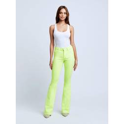 L'agence Bell High-Rise Flare Jean - Chartreuse