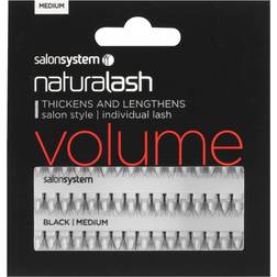 Salon System Volume Individual Lashes Black Medium