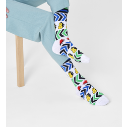 Happy Socks Speed Thin Crew Sock - Yellow