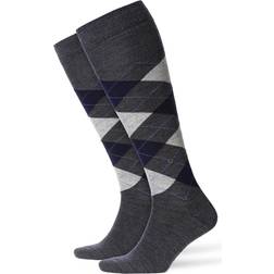 Burlington Edinburgh Wool Knee High Sock - Svart