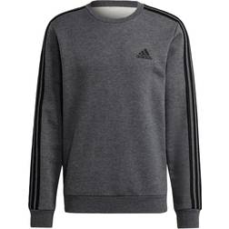 adidas Felpa Essentials Fleece 3-Stripes - Grigio Nero