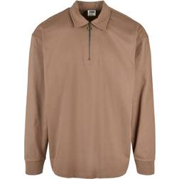 Urban Classics Organic Heavy Collar Longsleeve - Khaki