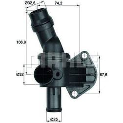 MAHLE ORIGINAL Engine thermostat VW,AUDI,SKODA TI 8 87 06F121111G,06F121111G,06F121111G 06F121111G,06F121111G