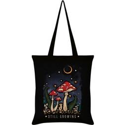 Grindstore Still Growing Mushrooms Tote Bag (One Size) (Black/Cream/Red)