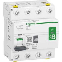 Schneider Electric RCCB PFI afbryder 4P, 40A, 500mA, B-SI, AC/DC