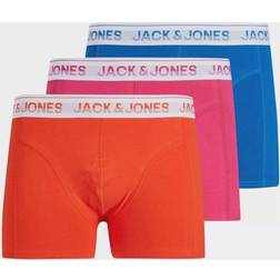 Jack & Jones Pakke med par boksershorts neonfarver med logo-Lyserød Cabaret