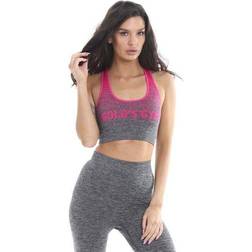 Golds Gym Sport BH - Pink/Charcoal