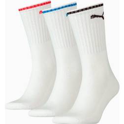 Puma Mixte Crew Chaussettes 3 Pack - White