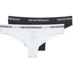 Emporio Armani Culotte e slip CC317-PACK DE 2 - Nero