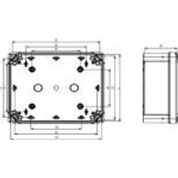 Schneider Electric NSYTBP191210H PC-kabinet 105 x 192 x 105 Polykarbonat Gråhvid (RAL 7035) 2 stk