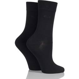 Elle Bamboo Crew Socks Two-Pack