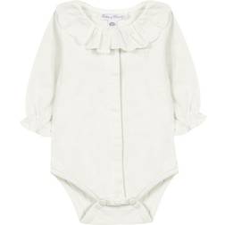 Tartine et Chocolat Baby's Body with Ruffle Collar - Cream White