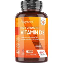 WeightWorld Vitamin D3 4000 IU Tablets 400 Stk.