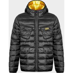 B.intl B Ouston Hooded Quilt - Black/Yellow