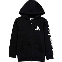 Playstation Childrens/Kids Full Zip Hoodie (13-14 Years) (Black/White/Blue)