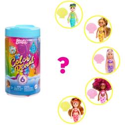 Mattel Chelsea Color Reveal Doll with 6 Surprises Rainbow Mermaid Series