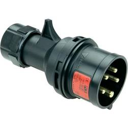 PCE 5P CEE Stik 16A, Han, Sort