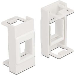 DeLock Easy 45 Module Keystone Holder 22.5 x 45 mm, white