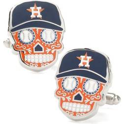 Cufflinks Houston Astros Sugar Skull Cufflinks - Silver/Multicolour