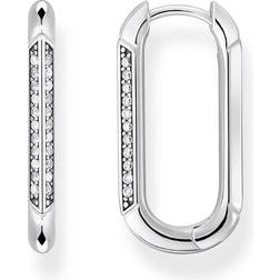 Thomas Sabo Créoles argent bianco CR674-643-14 argenté/blanc