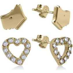 Radley Heart Studs - Rosaguld