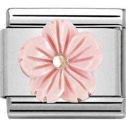 Nomination Classic Rose Coral Flower Charm