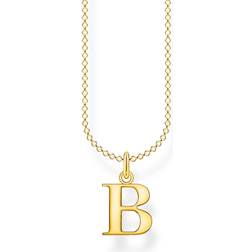 Thomas Sabo Letter B Necklace - Gold