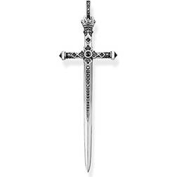 Thomas Sabo Sword Pendant - Silver/Black