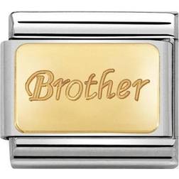 Nomination Composable Classic Brother Charm -Silver/Gold