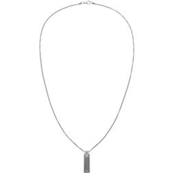 Tommy Hilfiger Engraved Chain Necklace - Silver