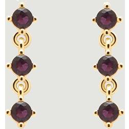 Pdpaola Scarlet Örhängen 18 kt - Gold/Purple