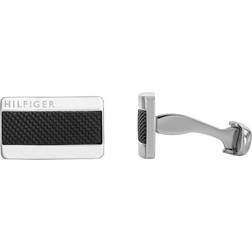 Tommy Hilfiger Manchetknapper Steel Design Mønstret Indfatning