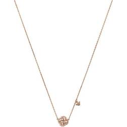 Emporio Armani Sentimental Rose Tone Cubic Zirconia Necklace EG3537221