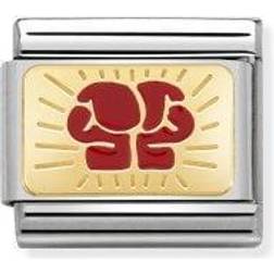 Nomination Composable Classic Link Boxing - Silver/Gold/Red