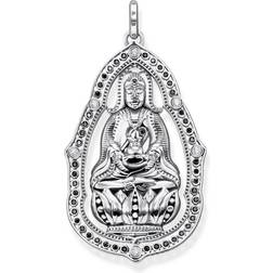 Thomas Sabo Madonna Vedhæng - Grå/Sort/Hvid Sølv