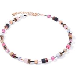 Coeur de Lion Deluxe Geocube Necklace - Silver/Multicolour