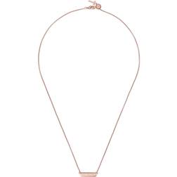 Ted Baker Sparkle Bar Necklace - Rose Gold/Transparent