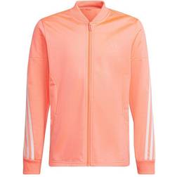 adidas Older Girls 3 Stripe Tracksuit - Pink