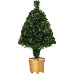 Homcom Artificial Green with LED Lights Christmas Tree