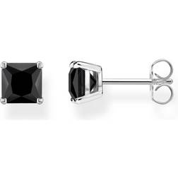 Thomas Sabo Clous d'oreilles avec pierre noires argent noir H2174-024-11 noir/argenté