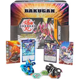 Spin Master Bakugan, Baku-Tin, Sectanoid, pregiata scatola di latta da collezione con Bakugan misterioso, carte collezionabili, giocattoli per bambini dai 6 anni in su